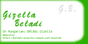 gizella beladi business card