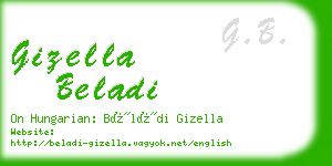 gizella beladi business card